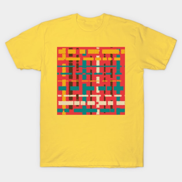 Colorful line segments T-Shirt by Gaspar Avila